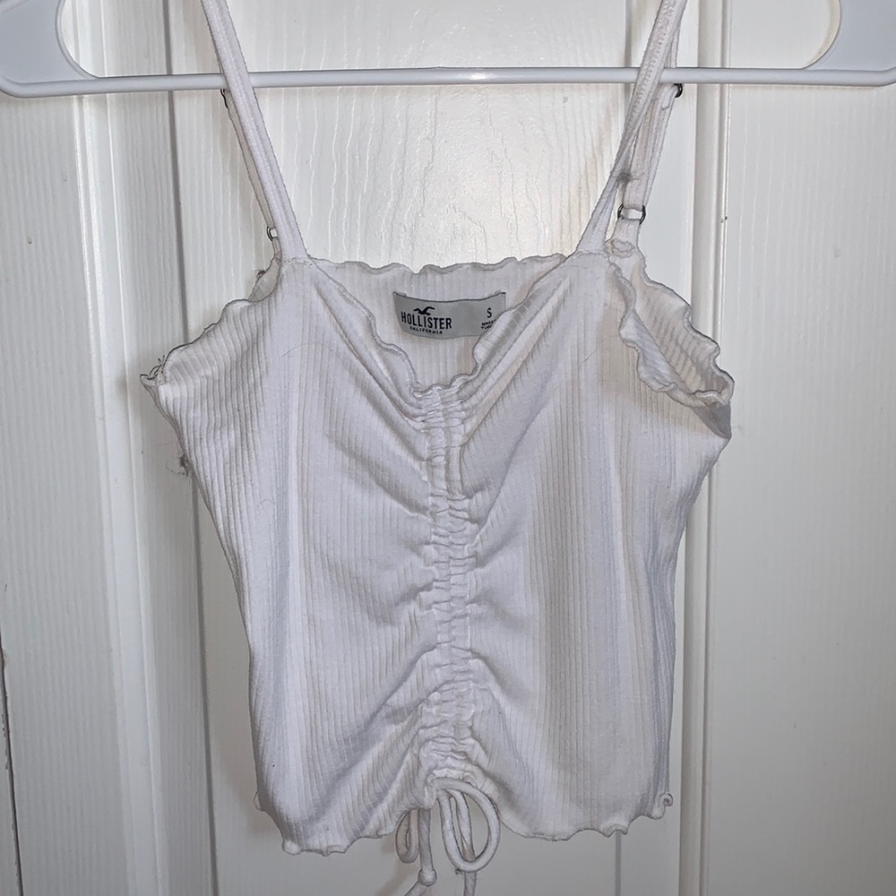 hollister scrunched tank top